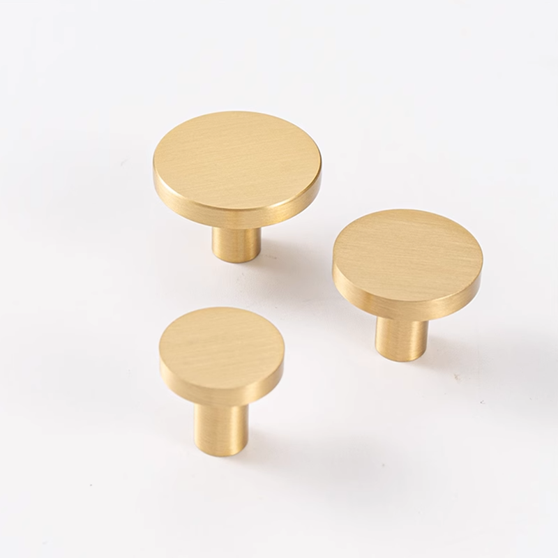 Cabinet Knob Round - Round Brass Kitchen Cabinet Drawer Knobs
