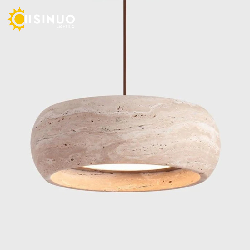 Cabinet Knob Round - Wabi Sabi Natural Stone Pendant Lamps