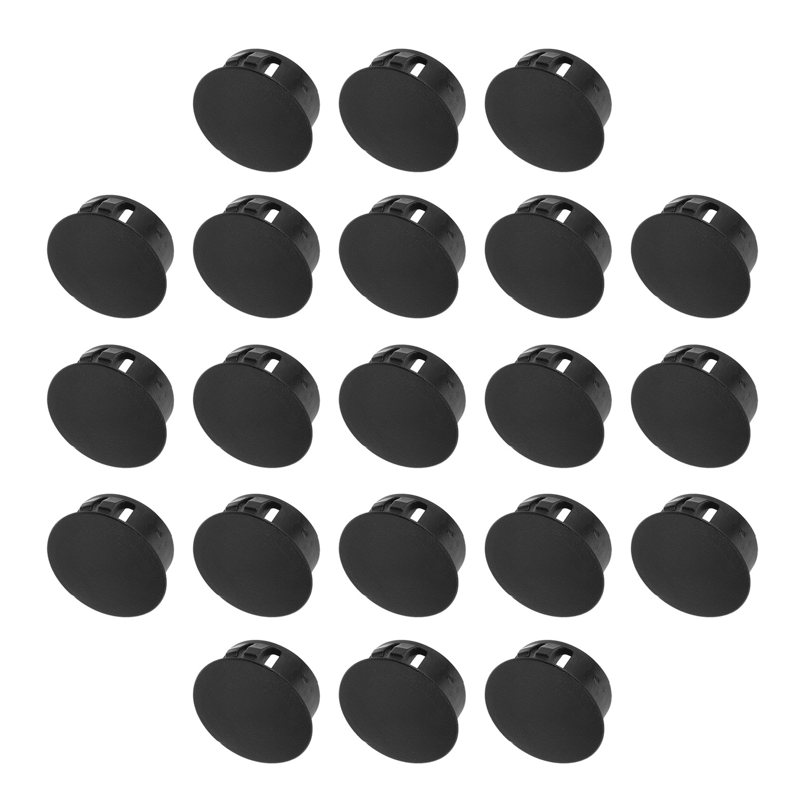 Furniture Screw Type - 20Pcs Nylon Plastic Hole Plug Black