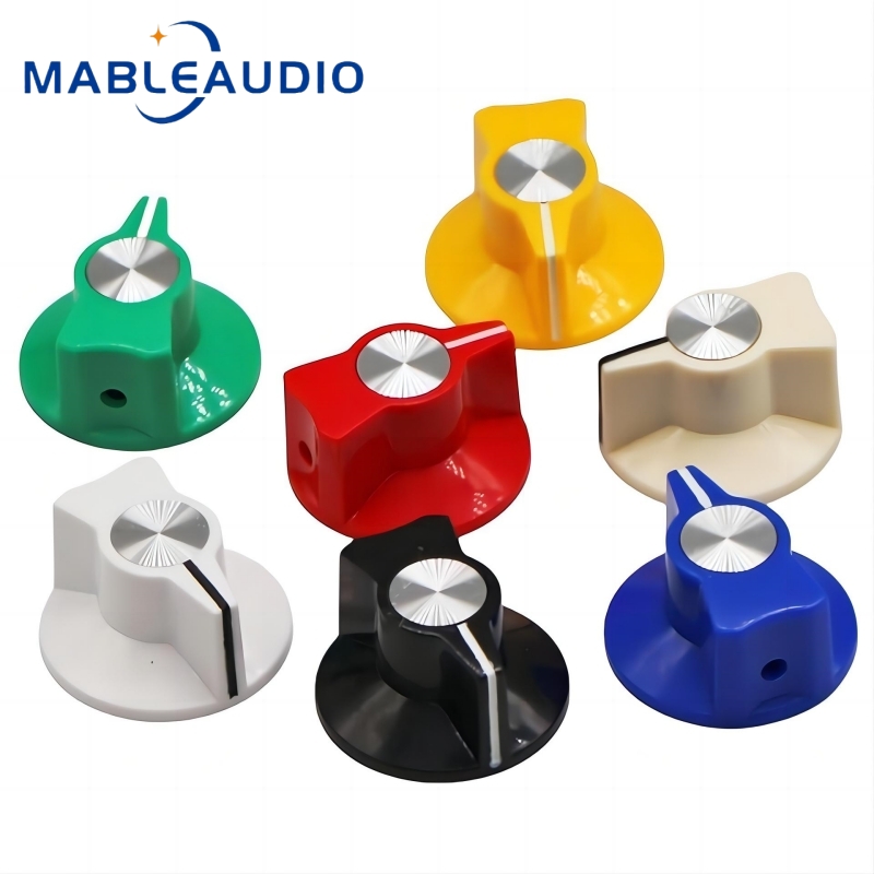 Cabinet Knob Round - Color Plastic Round Knob Guitar Effect