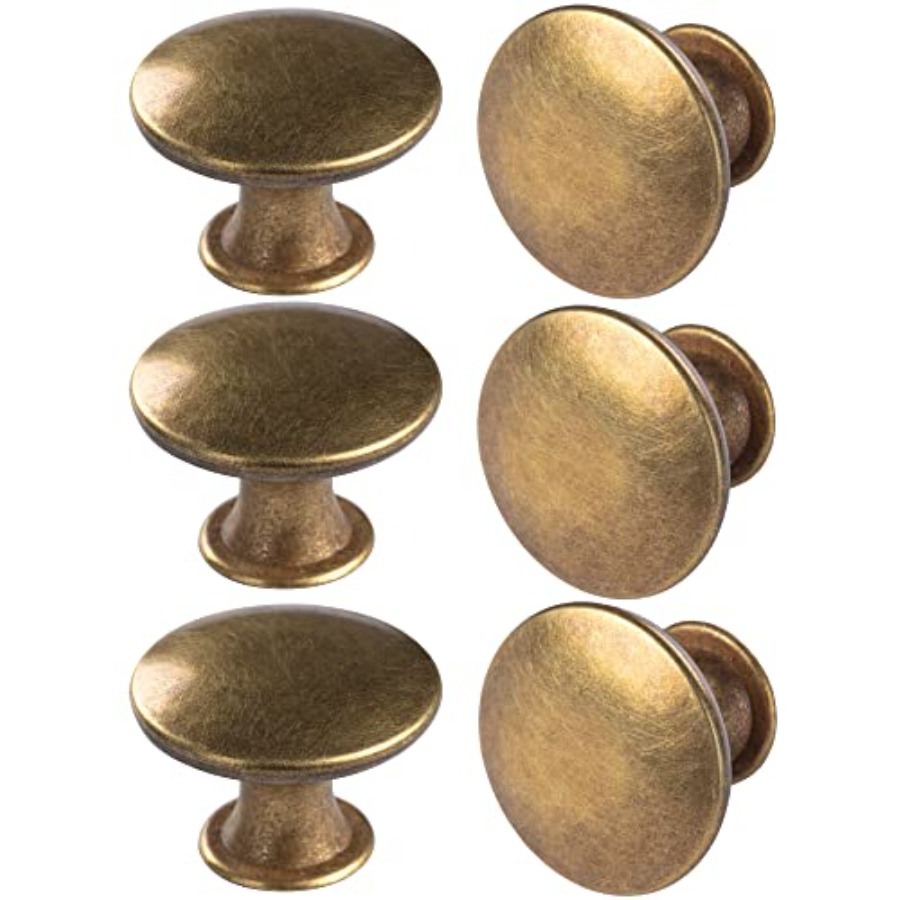 Cabinet Knob Round - 6 Pack Round Kitchen Cabinet Knobs