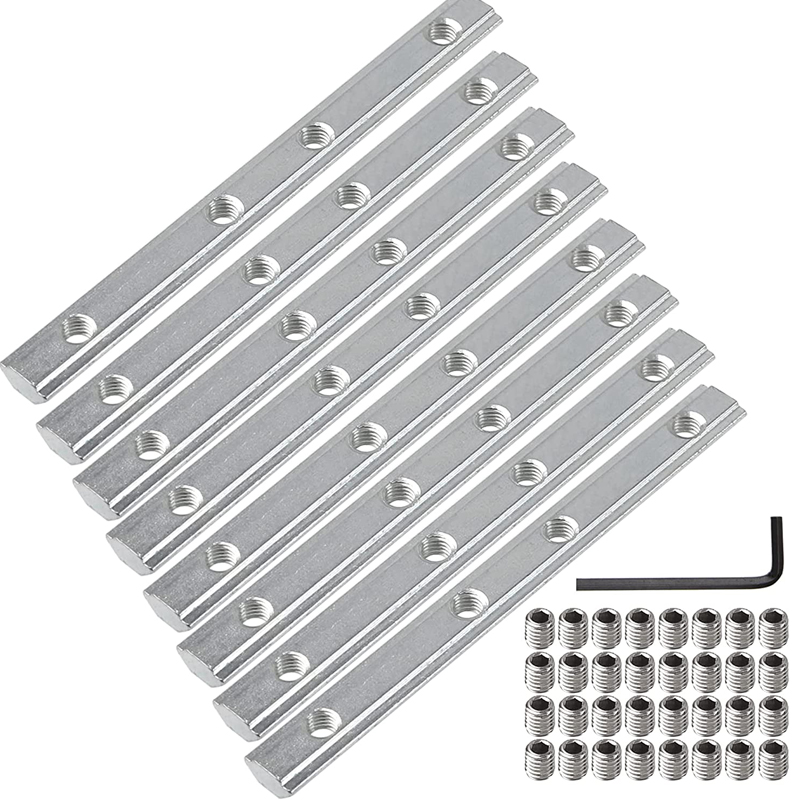 Joint Connector Bracket - 8pcs 2020 180 Degree carbon steel