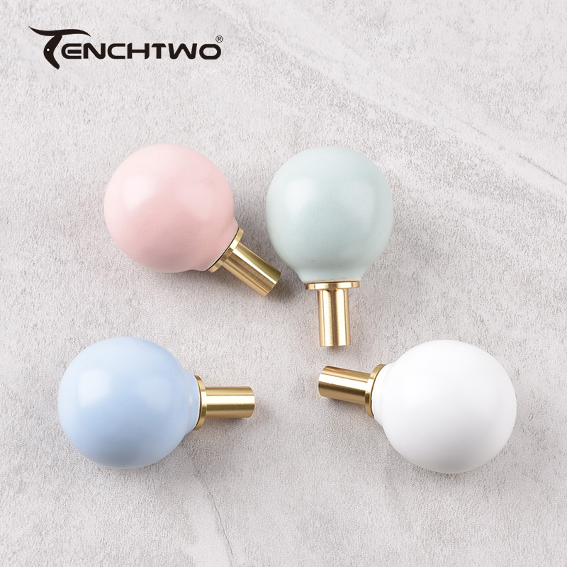 Round Ceramic Hook Clothes Han - đánh giá và giá Cabinet Knob Round