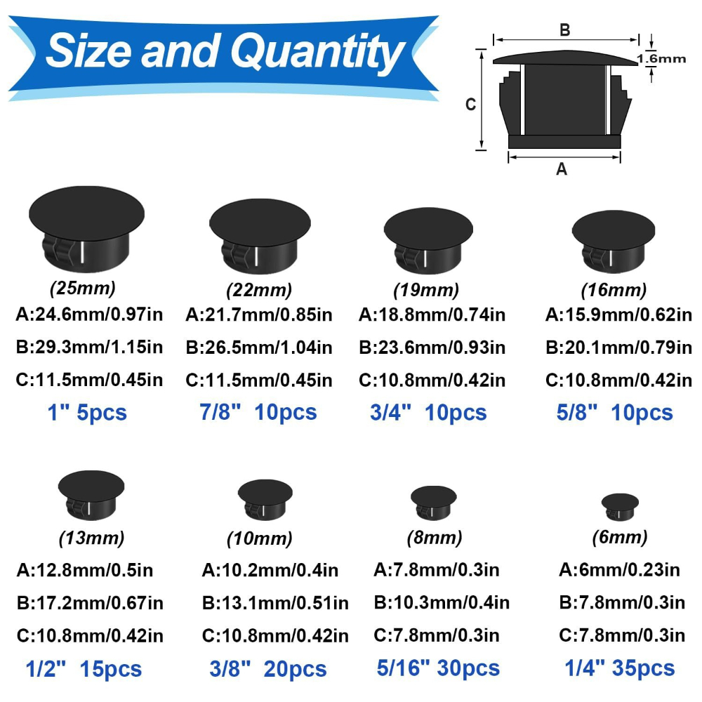 135pcs Cover Screw-type Plug H - đánh giá và giá Furniture Screw Type