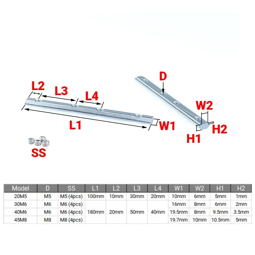 4Pcs V-Slot T-Slot Joiner 180  - đánh giá và giá Joint Connector Bracket