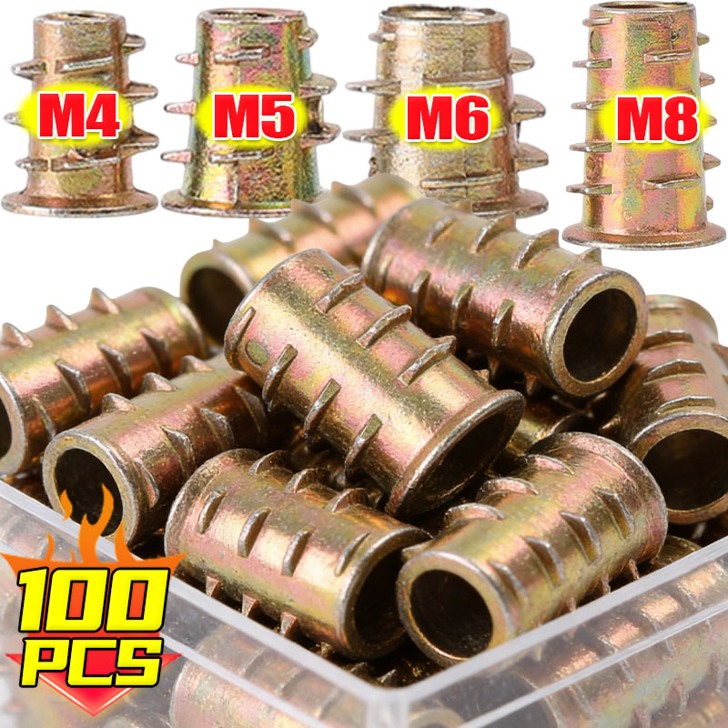 M4 M5 M6 M8 Threaded Insert Nu - đánh giá và giá Furniture Hardware Threaded Inserts