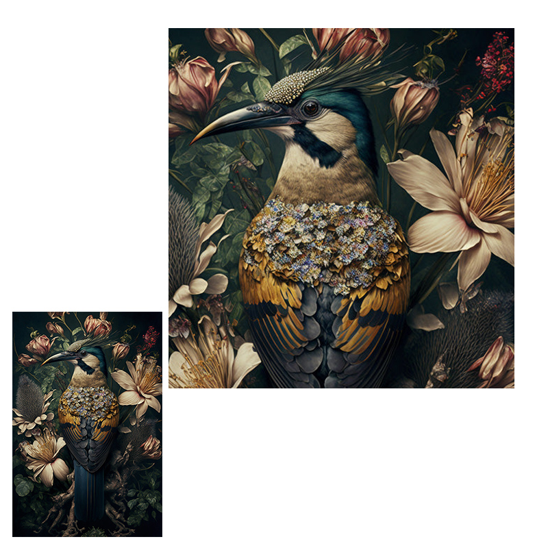 Retro Flower Bird Posters and  - đánh giá và giá Furniture Paradise & Hardware Ghaziabad