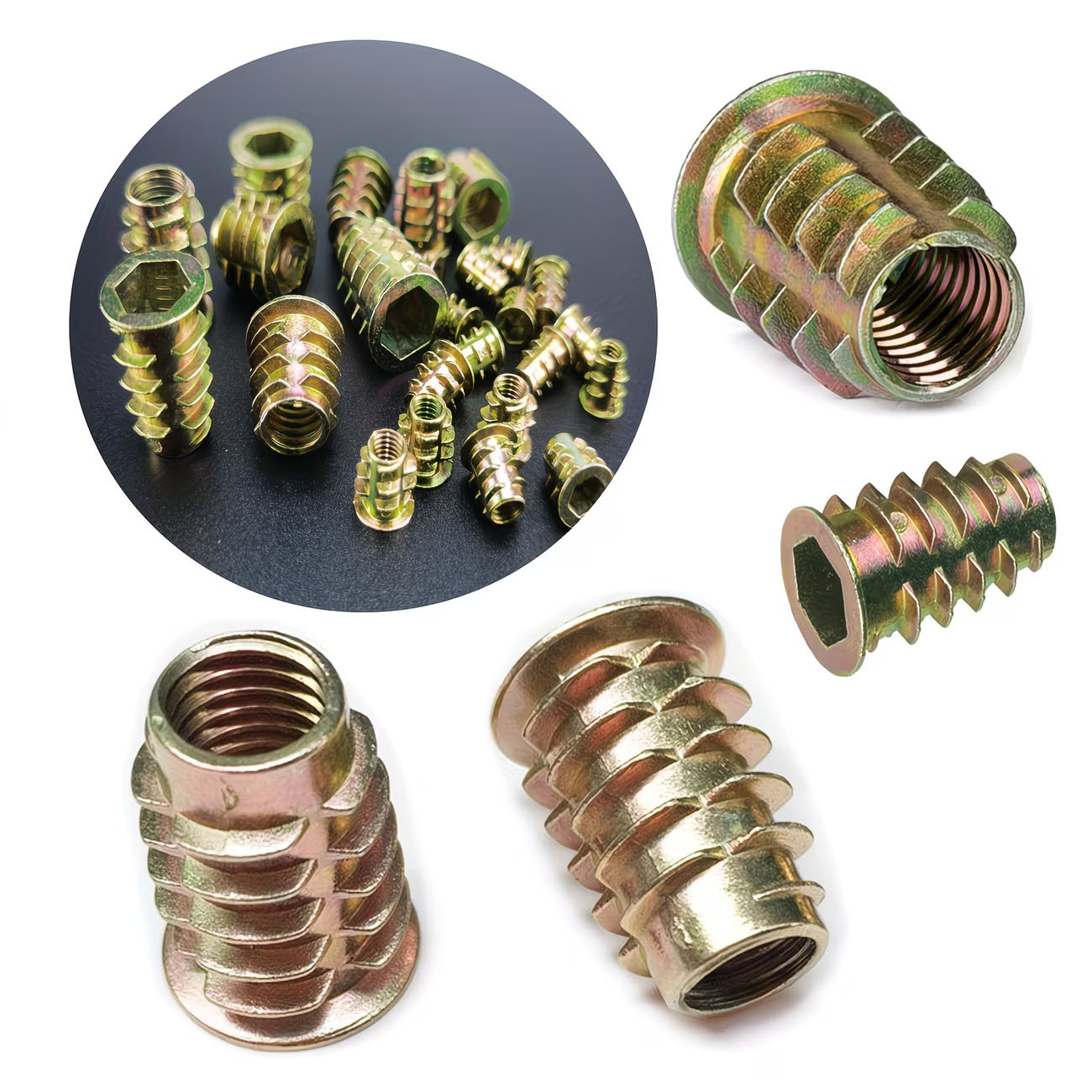 M4/M5/M6 Threaded Insert Nut E - đánh giá và giá Furniture Hardware Threaded Inserts