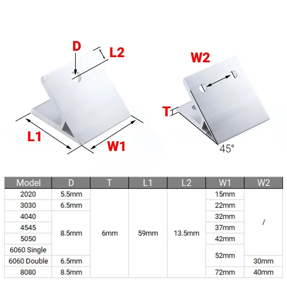 4Pcs 45 Degree Angle Corner Br - đánh giá và giá Joint Connector Bracket