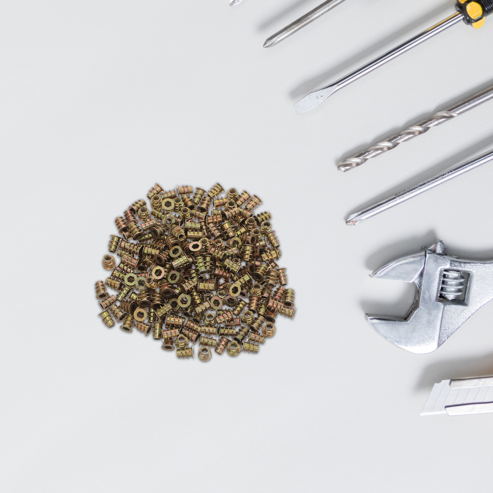 200Pcs Flanged Hex Socket Thre - đánh giá và giá Furniture Hardware Threaded Inserts
