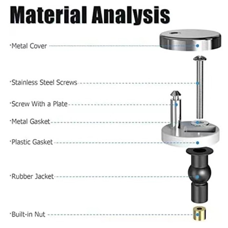 2Pcs Toilet Seat Top Fix Hinge - đánh giá và giá Furniture Screw Type