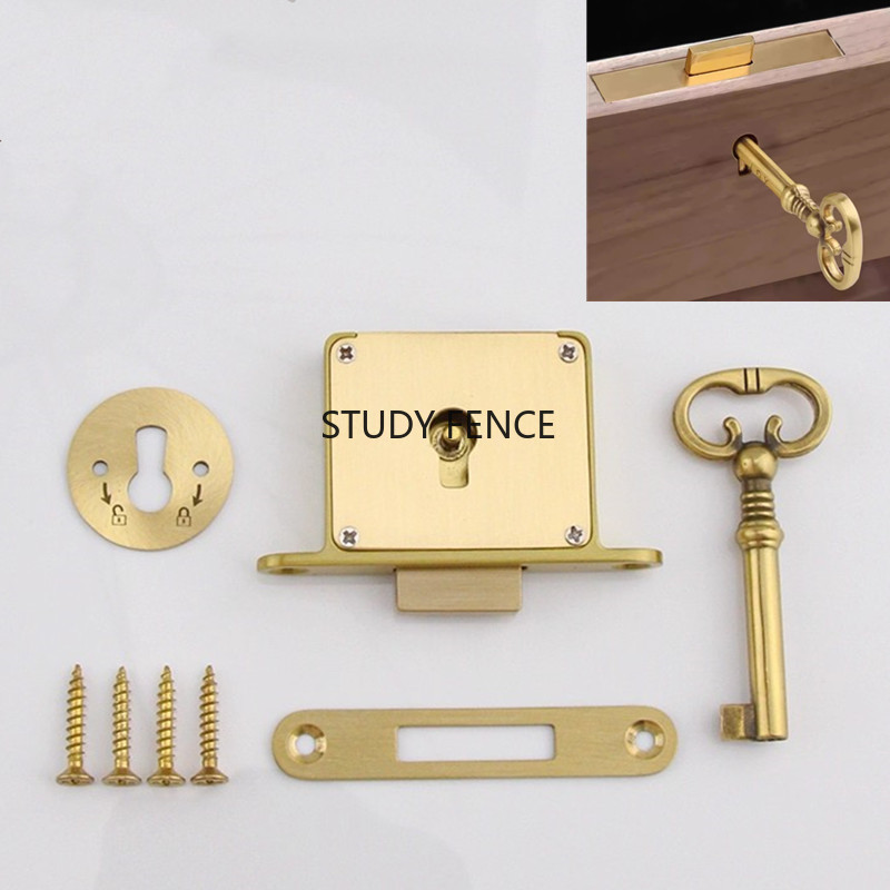 1PC Antique Metal Drawer Lock  - đánh giá và giá Furniture Hardware Locks