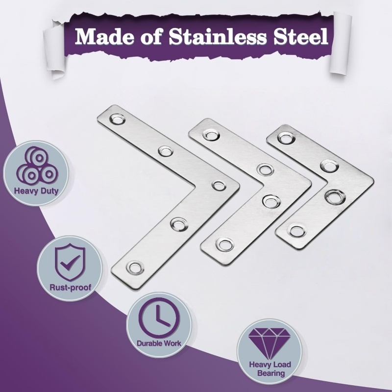 10 Pcs L Shape Flat Angle Corn - đánh giá và giá Joint Connector Bracket