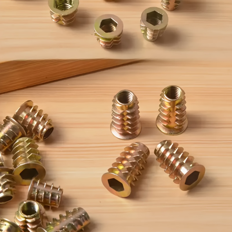 100Pcs Galvanized Alloy Thread - đánh giá và giá Furniture Hardware Threaded Inserts