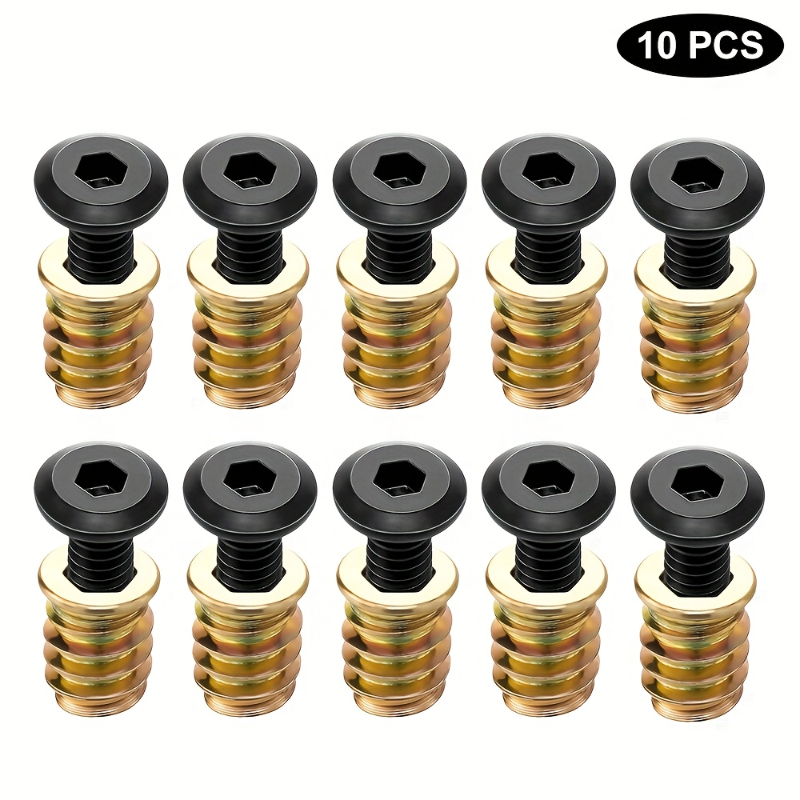 10PCS Nut Threaded Inserts Com - đánh giá và giá Furniture Hardware Threaded Inserts